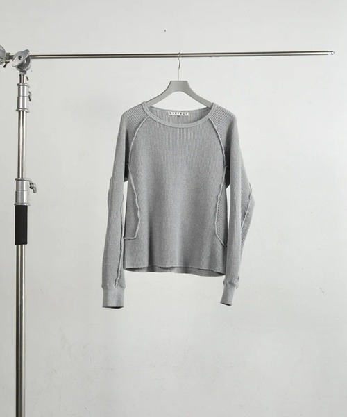 NVRFRGT(ネヴァーフォーゲット)の「WAFFLE THERMAL LONG SLEEVE T-SHIRT(Tシャツ/カットソー・メンズ・ブラック/ホワイト/グレー・2/1/3)」の8枚目の写真