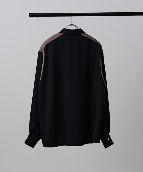 CULLNI(クルニ)の「【CULLNI exclusive for Lui's】パターン切替デザインシャツ(シャツ/ブラウス・メンズ・ブラック/モカ/アイボリー・1/2)」の11枚目の写真