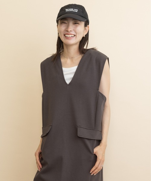 lodie(ロディ)の「カットジャージ・セミタイトワンピース(ワンピース・レディース・チャコールグレー/ブラック/モカ・FREE)」の3枚目の写真