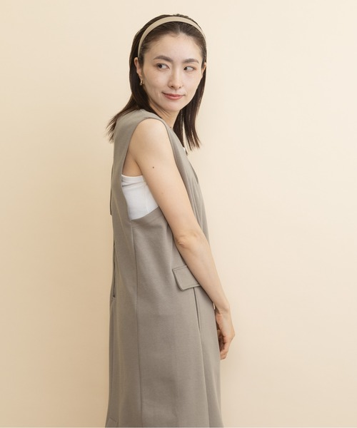 lodie(ロディ)の「カットジャージ・セミタイトワンピース(ワンピース・レディース・チャコールグレー/ブラック/モカ・FREE)」の22枚目の写真