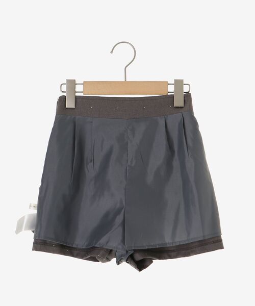 MAJESTIC LEGON（マジェスティックレゴン）の「キラキラハイウエストショートパンツ（その他パンツ・レディース・グレー/ブラック・MEDIUM）」の22枚目の写真