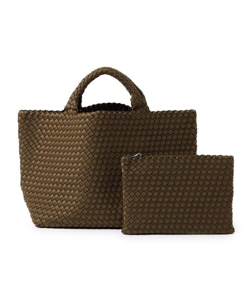 NAGHEDI（ナゲディ）の「NAGHEDI St Barths Medium Tote（トートバッグ・レディース・ダークブラウン/ブラック/ライトベージュ/カーキ・FREE）」の4枚目の写真