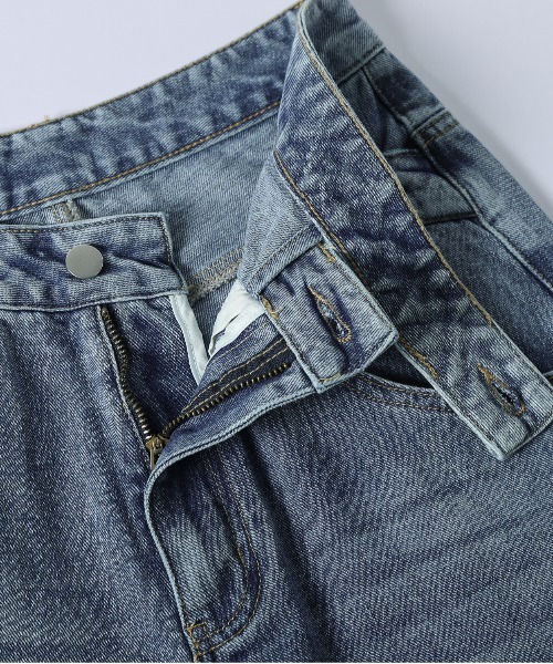 La-gemme(ラジェム)の「レースポケットアシンメトリーデニムパンツ(デニムパンツ・レディース・ネイビー/ブルー/ライトブルー・L/M)」の12枚目の写真
