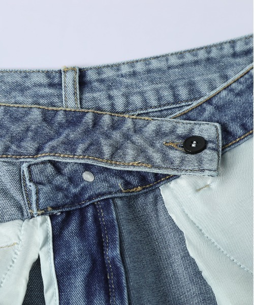 La-gemme(ラジェム)の「レースポケットアシンメトリーデニムパンツ(デニムパンツ・レディース・ネイビー/ブルー/ライトブルー・L/M)」の9枚目の写真