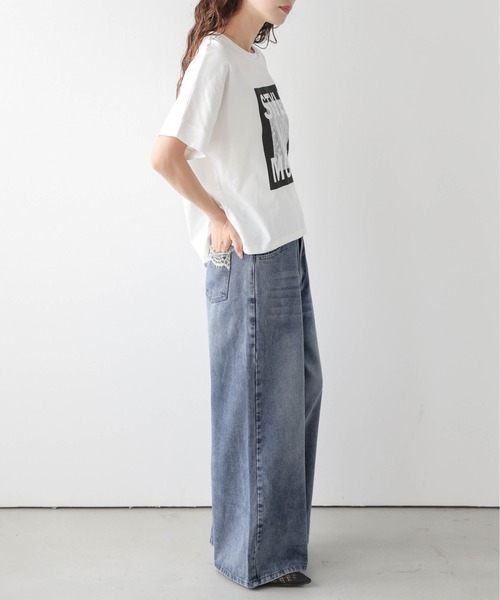La-gemme(ラジェム)の「レースポケットアシンメトリーデニムパンツ(デニムパンツ・レディース・ネイビー/ブルー/ライトブルー・L/M)」の22枚目の写真