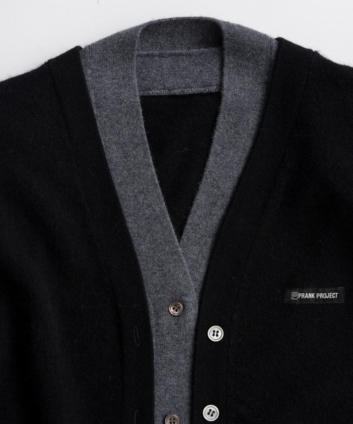 PRANK PROJECT(プランクプロジェクト)の「【2026Autumn Pre-Order】ヤクブレンドVネックレイヤードニットカーデ / Yak Blend V-Neck Layered Knit Cardigan(カーディガン/ボレロ・レディース・ブラウン/ブラック/チャコールグレー・FREE)」の18枚目の写真