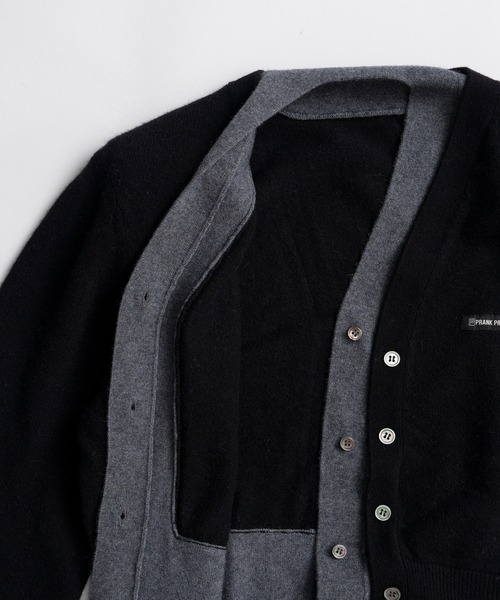 PRANK PROJECT(プランクプロジェクト)の「【2026Autumn Pre-Order】ヤクブレンドVネックレイヤードニットカーデ / Yak Blend V-Neck Layered Knit Cardigan(カーディガン/ボレロ・レディース・ブラウン/ブラック/チャコールグレー・FREE)」の19枚目の写真