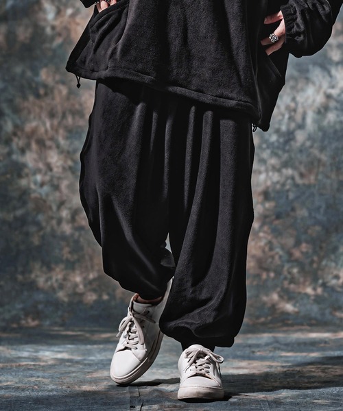 Jih Nunc(ジーヌンク)の「mp15262-フリースワイドバルーンリブパンツ(JIH-R1230)(その他パンツ・メンズ・キャメル/グレー/ブラック・S/L/M)」の1枚目の写真