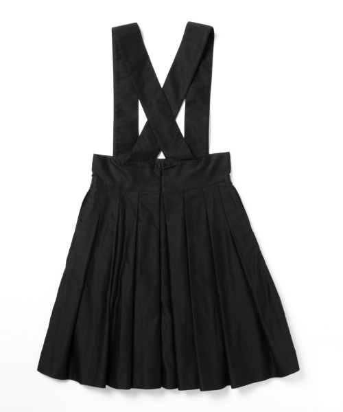 BEAMS BOY（ビームスボーイ）の「BEAMS BOY / モールスキン サスペンダー プリーツ（スカート・レディース・ブラック/ベージュ・ONE SIZE）」の18枚目の写真