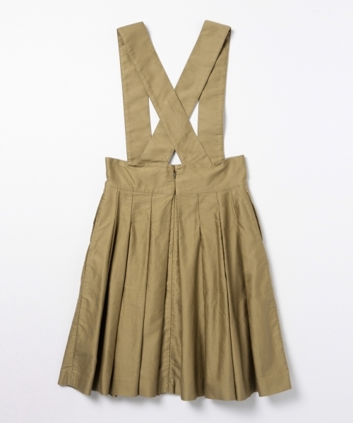 BEAMS BOY（ビームスボーイ）の「BEAMS BOY / モールスキン サスペンダー プリーツ（スカート・レディース・ブラック/ベージュ・ONE SIZE）」の22枚目の写真