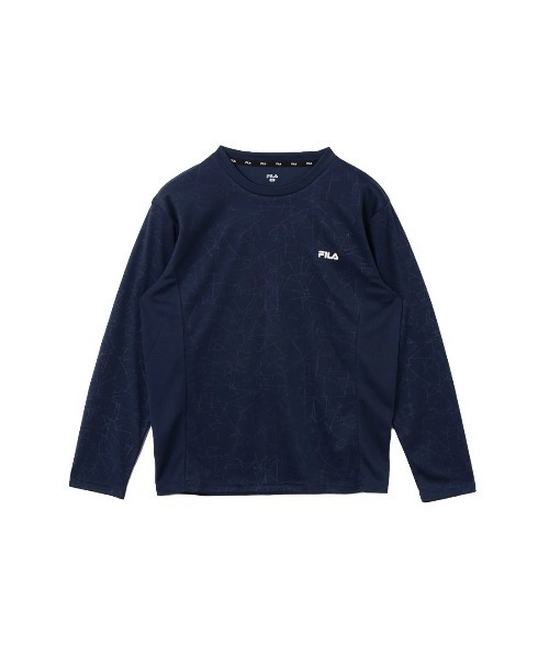 FILA(フィラ)の「DRY LONG SLEEVE TEE / ドライ ナガソデティーシャツ(Tシャツ/カットソー・メンズ・ライトブルー/ネイビー/ブラック・M/L/XL)」の3枚目の写真