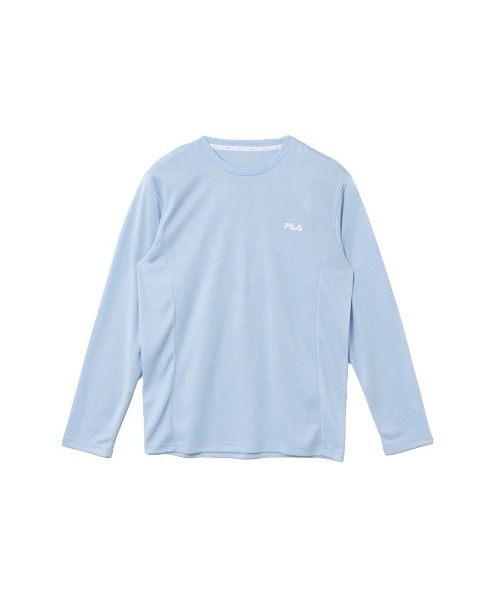 FILA(フィラ)の「DRY LONG SLEEVE TEE / ドライ ナガソデティーシャツ(Tシャツ/カットソー・メンズ・ライトブルー/ネイビー/ブラック・M/L/XL)」の2枚目の写真