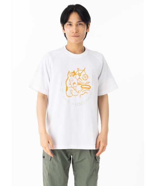 narifuri(ナリフリ)の「自転車沼へようこそ Tシャツ(Tシャツ/カットソー・メンズ・ホワイト・MEDIUM/LARGE)」の1枚目の写真
