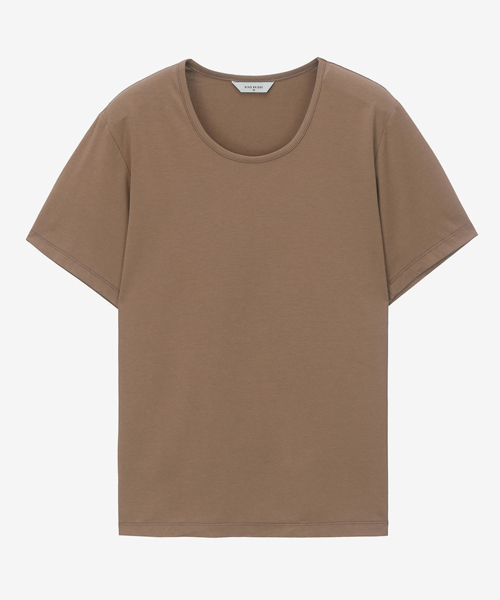 MIND BRIDGE WOMEN（マインドブリッジウーマン）の「[W]ベーシック半袖Tシャツ - 3カラー MYTS3202（Tシャツ/カットソー・レディース・ブラウン/グレー/グリーン・55/66）」の5枚目の写真