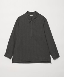 <Steven Alan> ドレープ ピーチストライプ ジップ プルオーバー