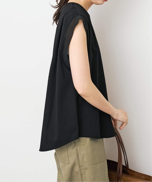 Spick & Span(スピックアンドスパン)の「《追加》オーガンジーコンビルーズプルオーバー(Tシャツ/カットソー・レディース・ホワイト系その他/ブラック・FREE)」の18枚目の写真