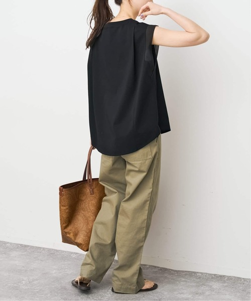 Spick & Span(スピックアンドスパン)の「《追加》オーガンジーコンビルーズプルオーバー(Tシャツ/カットソー・レディース・ホワイト系その他/ブラック・FREE)」の22枚目の写真