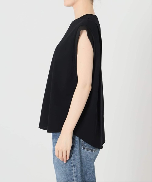 Spick & Span(スピックアンドスパン)の「《追加》オーガンジーコンビルーズプルオーバー(Tシャツ/カットソー・レディース・ホワイト系その他/ブラック・FREE)」の11枚目の写真