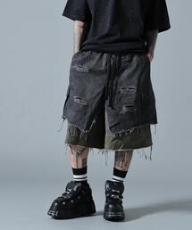 L.H.P | MAVYTH/メヴィス/LAYERED CAMO SHORTS(その他パンツ)