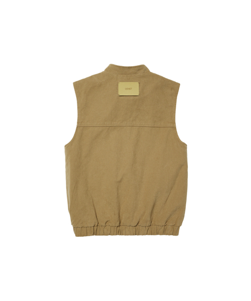 DEINET(ダイニット)の「DEINET MULTI POCKET COTTON VEST IN BEIGE(ベスト・レディース・その他・FREE)」の2枚目の写真