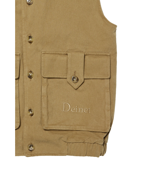 DEINET(ダイニット)の「DEINET MULTI POCKET COTTON VEST IN BEIGE(ベスト・レディース・その他・FREE)」の5枚目の写真