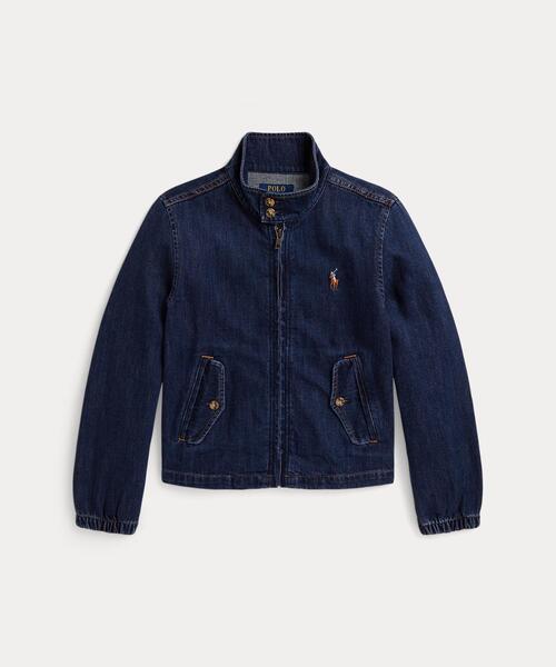 POLO RALPH LAUREN CHILDRENSWEAR(ポロ ラルフ ローレン チルドレンズウェア)の「インディゴ デニム モックネック ジャケット(デニムジャケット・キッズ・ブルー・L/M/S/XL)」の4枚目の写真