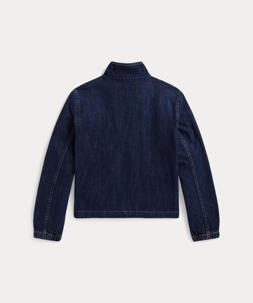 POLO RALPH LAUREN CHILDRENSWEAR(ポロ ラルフ ローレン チルドレンズウェア)の「インディゴ デニム モックネック ジャケット(デニムジャケット・キッズ・ブルー・L/M/S/XL)」の5枚目の写真