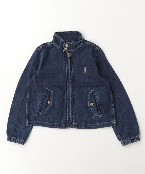POLO RALPH LAUREN CHILDRENSWEAR(ポロ ラルフ ローレン チルドレンズウェア)の「インディゴ デニム モックネック ジャケット(デニムジャケット・キッズ・ブルー・L/M/S/XL)」の2枚目の写真