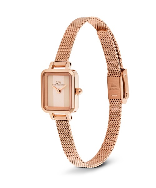 Daniel Wellington（ダニエルウェリントン）の「新作 Quadro Mini Mesh 15.4x18.2MM レディース腕時計（アナログ腕時計・レディース・シルバー/ピンクゴールド/イエローゴールド・ONE SIZE）」の6枚目の写真