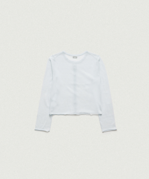 セール】Hyled Linen Button Cardigan_Light Blue（カーディガン