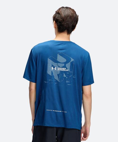 UNDER ARMOUR(アンダーアーマー)の「UAベロシティ フラッシュ キューブ ショートスリーブ Tシャツ(ランニング/メンズ)(Tシャツ/カットソー・メンズ・ブルー系・S/L/M/XL)」の2枚目の写真