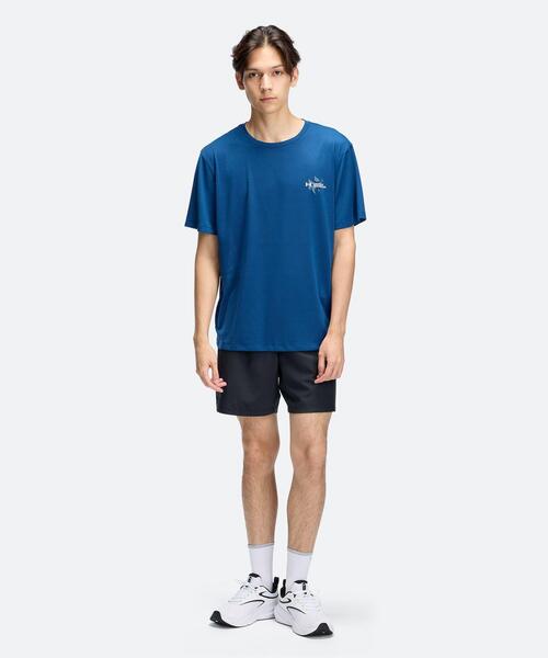 UNDER ARMOUR(アンダーアーマー)の「UAベロシティ フラッシュ キューブ ショートスリーブ Tシャツ(ランニング/メンズ)(Tシャツ/カットソー・メンズ・ブルー系・S/L/M/XL)」の3枚目の写真