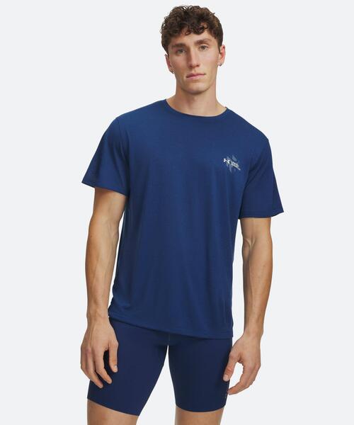 UNDER ARMOUR(アンダーアーマー)の「UAベロシティ フラッシュ キューブ ショートスリーブ Tシャツ(ランニング/メンズ)(Tシャツ/カットソー・メンズ・ブルー系・S/L/M/XL)」の4枚目の写真