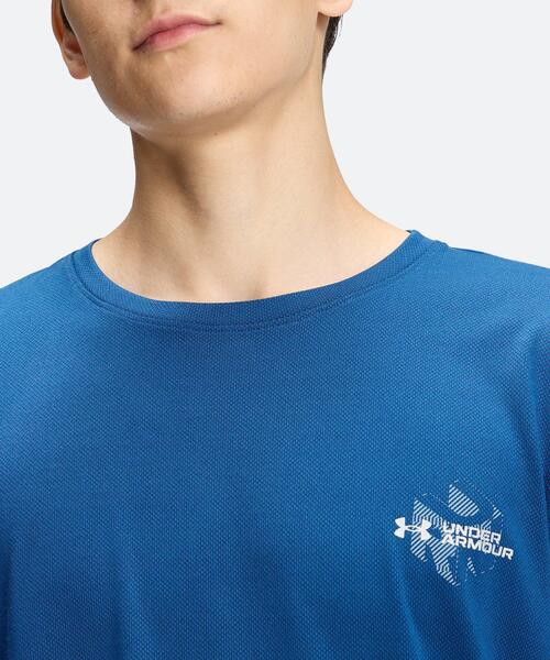 UNDER ARMOUR(アンダーアーマー)の「UAベロシティ フラッシュ キューブ ショートスリーブ Tシャツ(ランニング/メンズ)(Tシャツ/カットソー・メンズ・ブルー系・S/L/M/XL)」の9枚目の写真