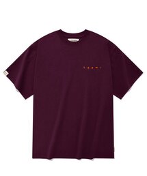 オーバーサイズスモール LGGM 半袖Tシャツ [ワイン]