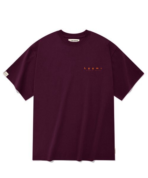 LENGAGEMENT（ランガージュマン）の「オーバーサイズスモール LGGM 半袖Tシャツ [ワイン]（Tシャツ/カットソー・レディース・その他・95）」の2枚目の写真