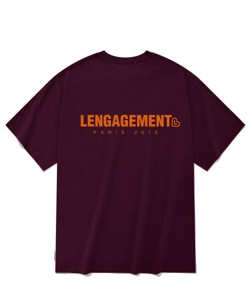 LENGAGEMENT（ランガージュマン）の「オーバーサイズスモール LGGM 半袖Tシャツ [ワイン]（Tシャツ/カットソー・レディース・その他・95）」の3枚目の写真