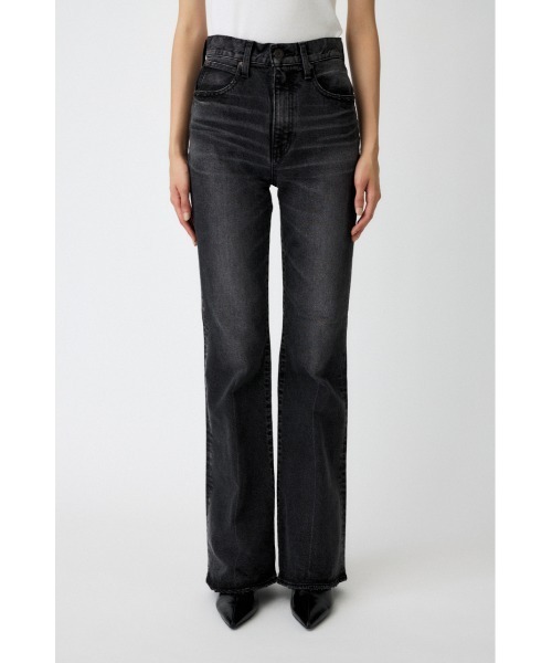 MOUSSY(マウジー)の「【シリーズ累計24万本販売】MVS BLACK FLARE(L) / ロングサイズ(デニムパンツ・レディース・ブラック・23inch/24inch/25inch/26inch/27inch)」の1枚目の写真