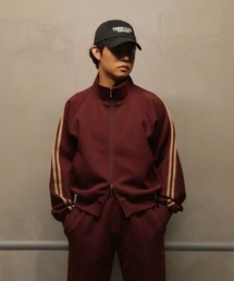 TENEZ（テネス）の「TENEZ Track Jacket Two Stripes (エンジ)（セットアップ）」