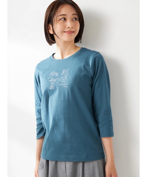 McGREGOR(マックレガー)の「シティプリント七分袖Tシャツ(Tシャツ/カットソー・レディース・ダークオリーブ/サンドグレー/コーラル・L/M)」の5枚目の写真