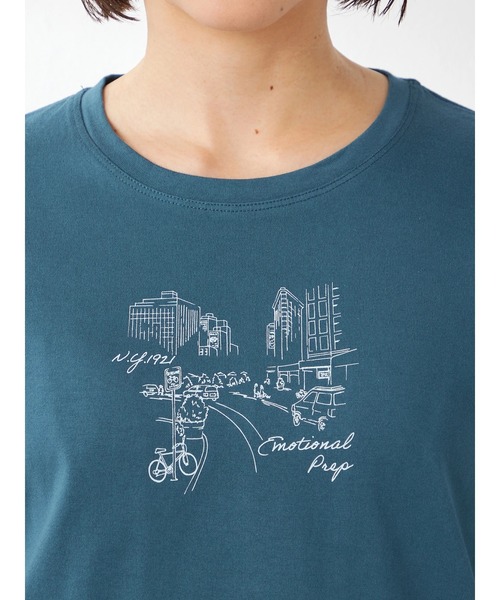 McGREGOR(マックレガー)の「シティプリント七分袖Tシャツ(Tシャツ/カットソー・レディース・ダークオリーブ/サンドグレー/コーラル・L/M)」の9枚目の写真