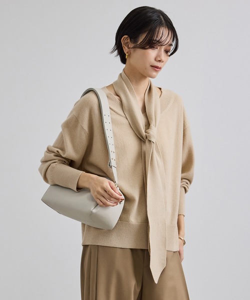 SALON adam et rope'(サロン アダム エ ロペ)の「WOOL/CASH ウールカシミヤストール(ストール/ショール・レディース・ベージュ・FREE)」の5枚目の写真