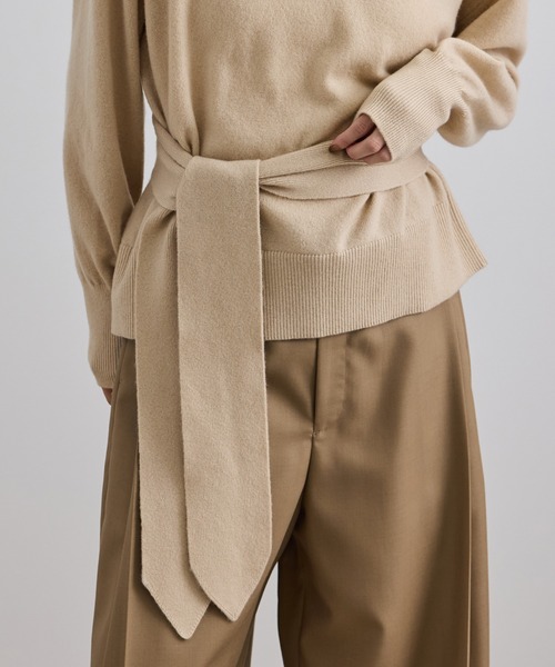 SALON adam et rope'(サロン アダム エ ロペ)の「WOOL/CASH ウールカシミヤストール(ストール/ショール・レディース・ベージュ・FREE)」の7枚目の写真