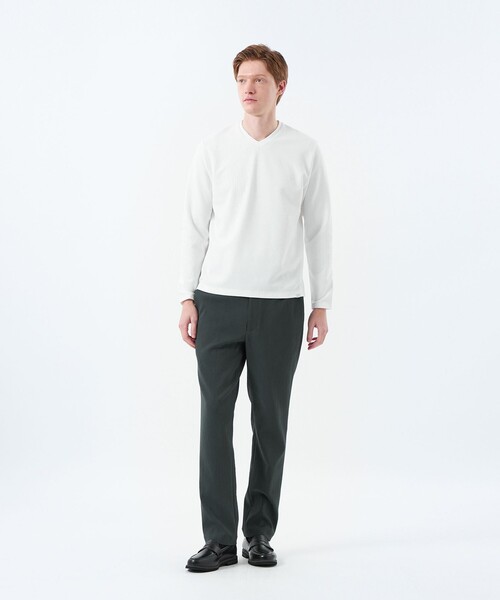MACKINTOSH PHILOSOPHY(マッキントッシュ フィロソフィー)の「VネックロンT サーフニット(ニット/セーター・メンズ・ダークネイビー/ホワイト・38/40)」の11枚目の写真