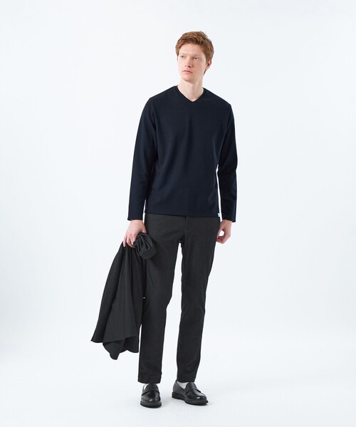 MACKINTOSH PHILOSOPHY(マッキントッシュ フィロソフィー)の「VネックロンT サーフニット(ニット/セーター・メンズ・ダークネイビー/ホワイト・38/40)」の12枚目の写真
