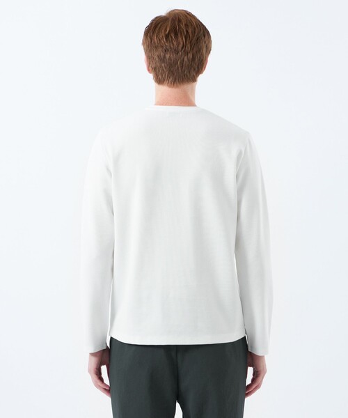MACKINTOSH PHILOSOPHY(マッキントッシュ フィロソフィー)の「VネックロンT サーフニット(ニット/セーター・メンズ・ダークネイビー/ホワイト・38/40)」の7枚目の写真