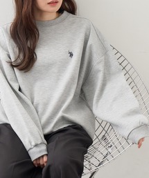 【U.S. POLO ASSN./ユーエスポロアッスン】ロゴ刺繍 クルーネック スウェット トレーナー