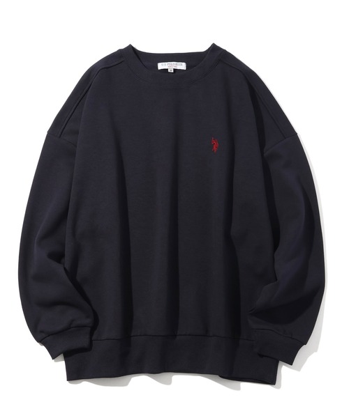 U.S. POLO ASSN.(ユーエスポロアッスン)の「【U.S. POLO ASSN./ユーエスポロアッスン】ロゴ刺繍 クルーネック スウェット トレーナー(スウェット・レディース・ネイビー/ピンク/ブラウン/グリーン/アイボリー/杢グレー・M/L)」の5枚目の写真