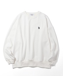 【U.S. POLO ASSN./ユーエスポロアッスン】ロゴ刺繍 クルーネック スウェット トレーナー