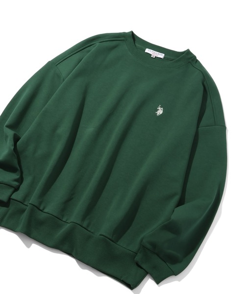 U.S. POLO ASSN.(ユーエスポロアッスン)の「【U.S. POLO ASSN./ユーエスポロアッスン】ロゴ刺繍 クルーネック スウェット トレーナー(スウェット・レディース・ネイビー/ピンク/ブラウン/グリーン/アイボリー/杢グレー・M/L)」の10枚目の写真